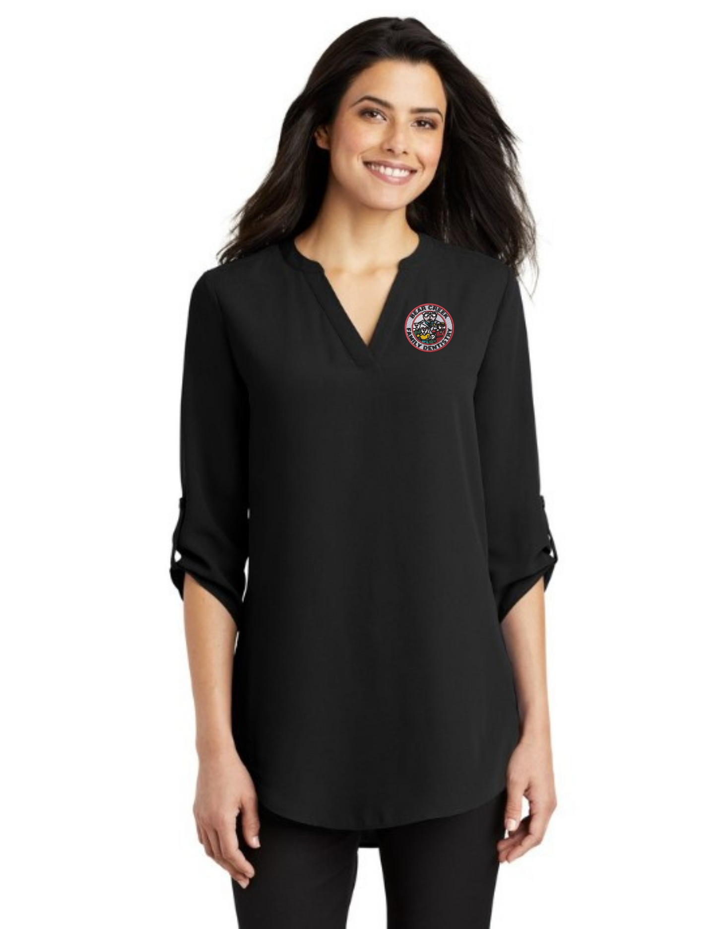 LW701 Port Authority Ladies 3/4-Sleeve Tunic Blouse