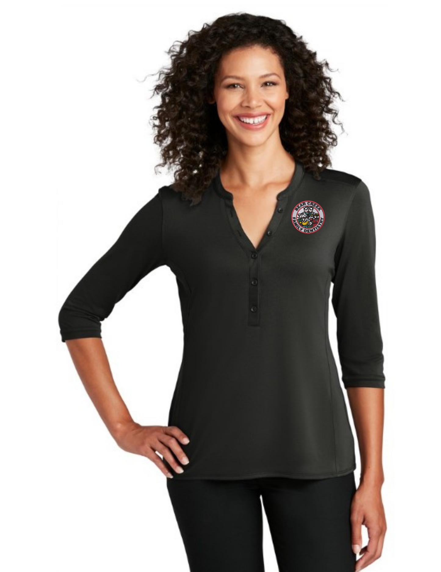 LK750 Port Authority ® Women's UV Choice Pique Henley