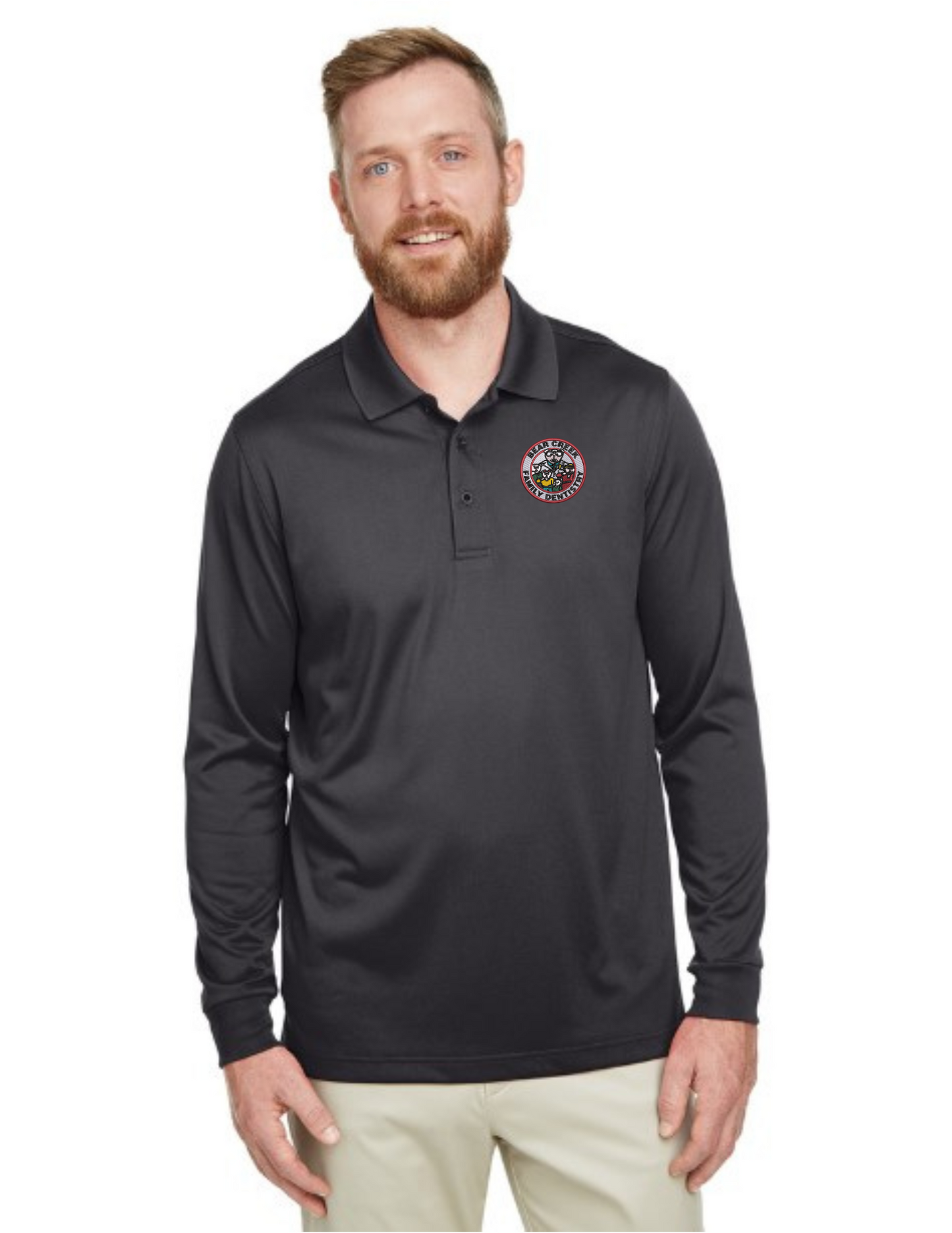 M348L Harriton Men's Advantage Snag Protection Plus IL Long Sleeve Polo