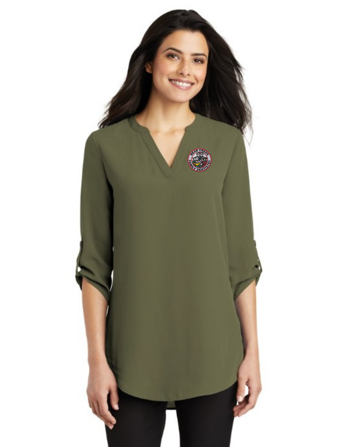 LW701 Port Authority Ladies 3/4-Sleeve Tunic Blouse