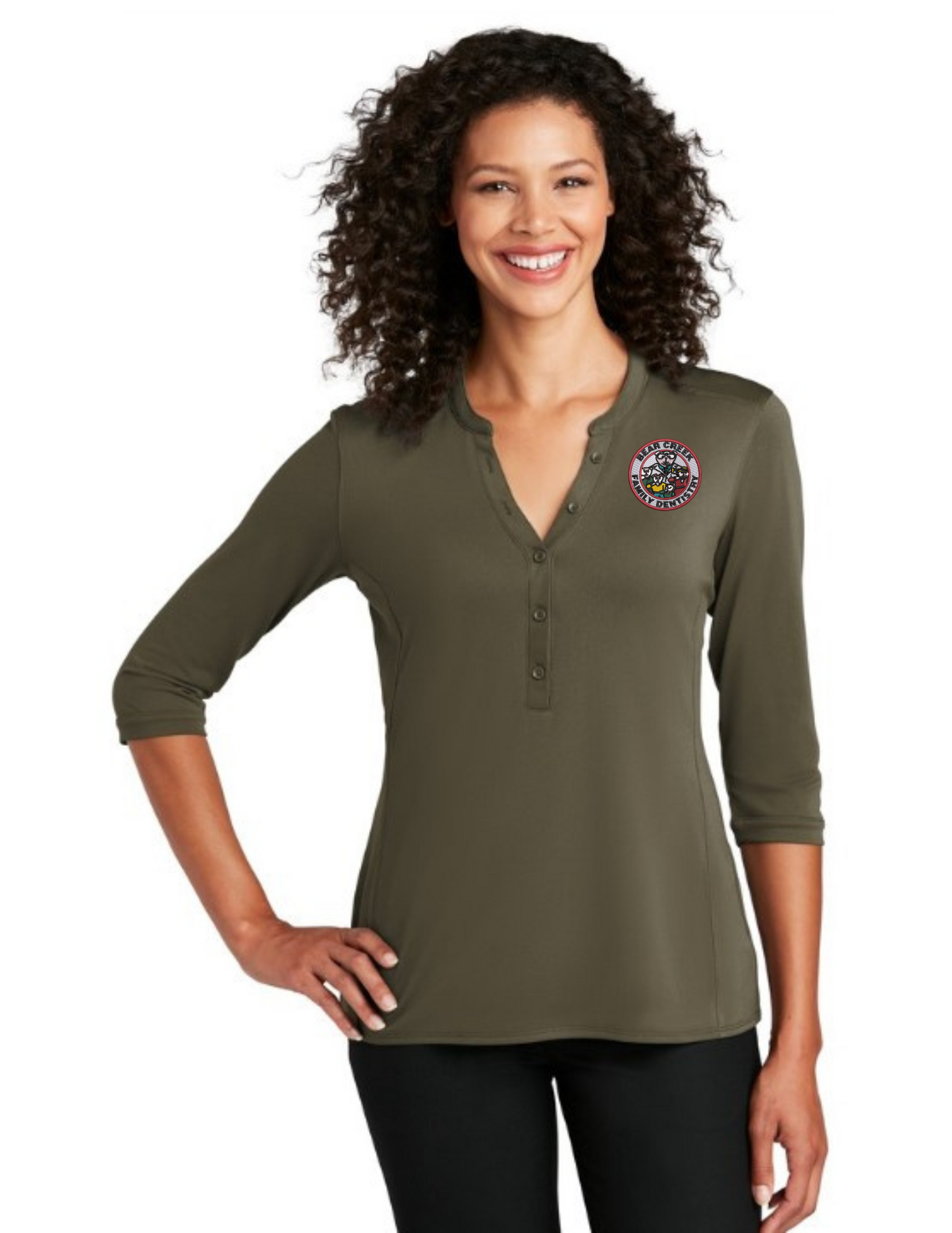 LK750 Port Authority ® Women's UV Choice Pique Henley