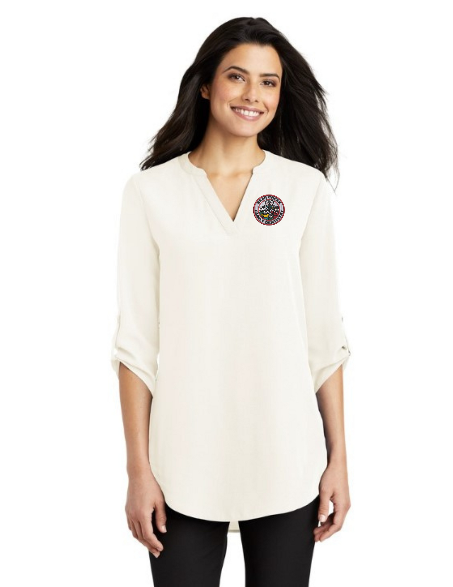 LW701 Port Authority Ladies 3/4-Sleeve Tunic Blouse