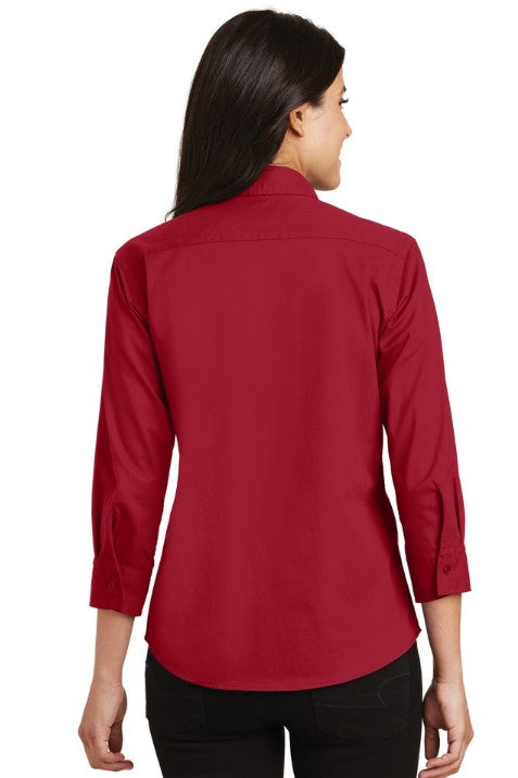 L612 Port Authority® Women's 3/4-Sleeve Easy Care Shirt