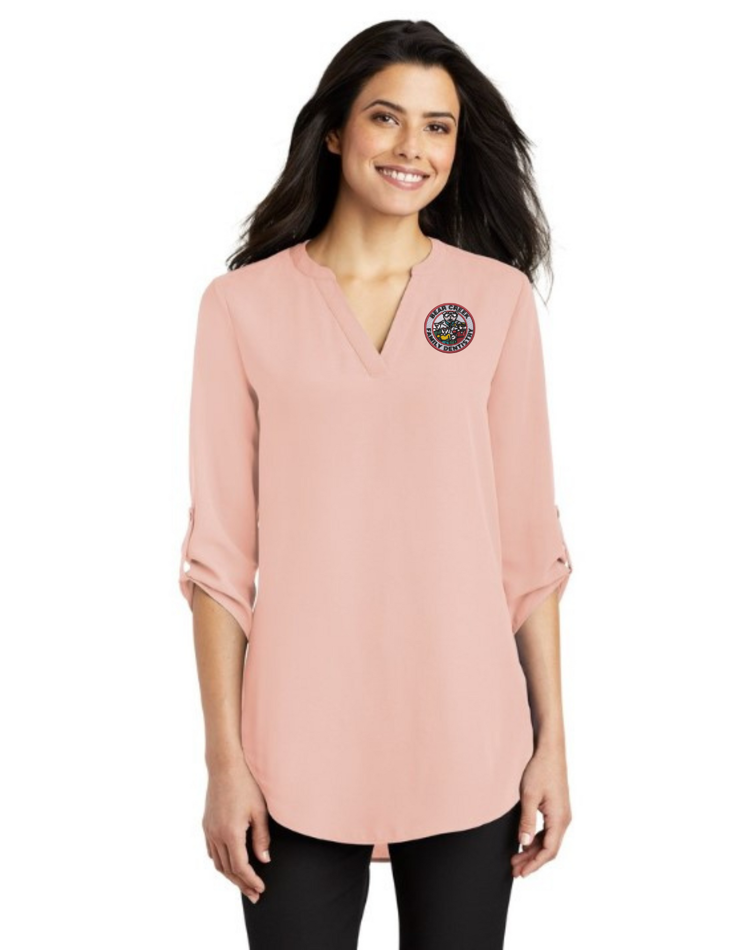 LW701 Port Authority Ladies 3/4-Sleeve Tunic Blouse