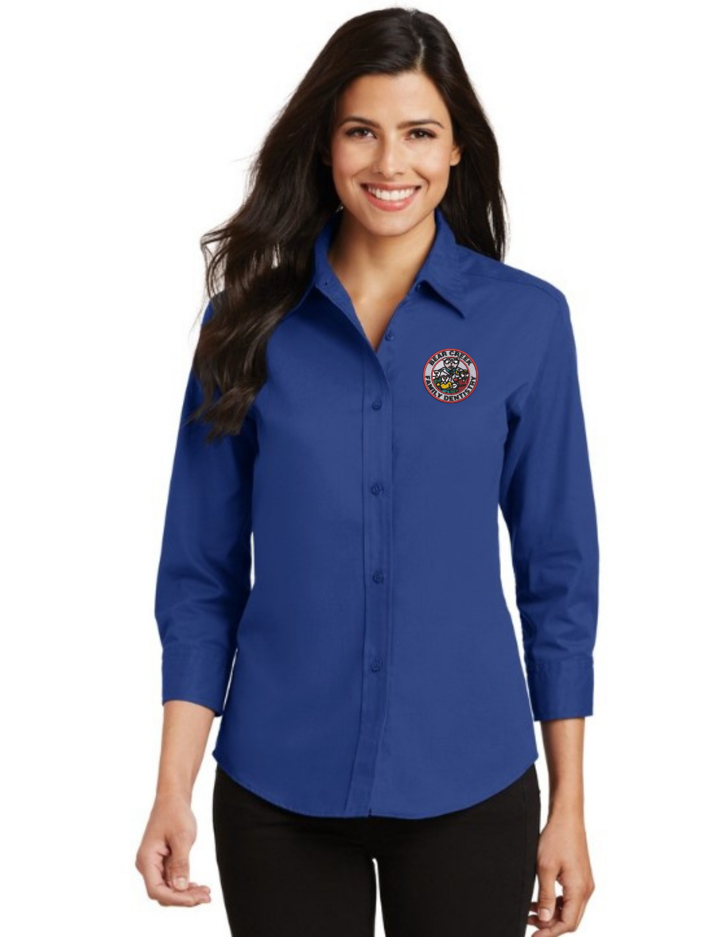 L612 Port Authority® Women's 3/4-Sleeve Easy Care Shirt