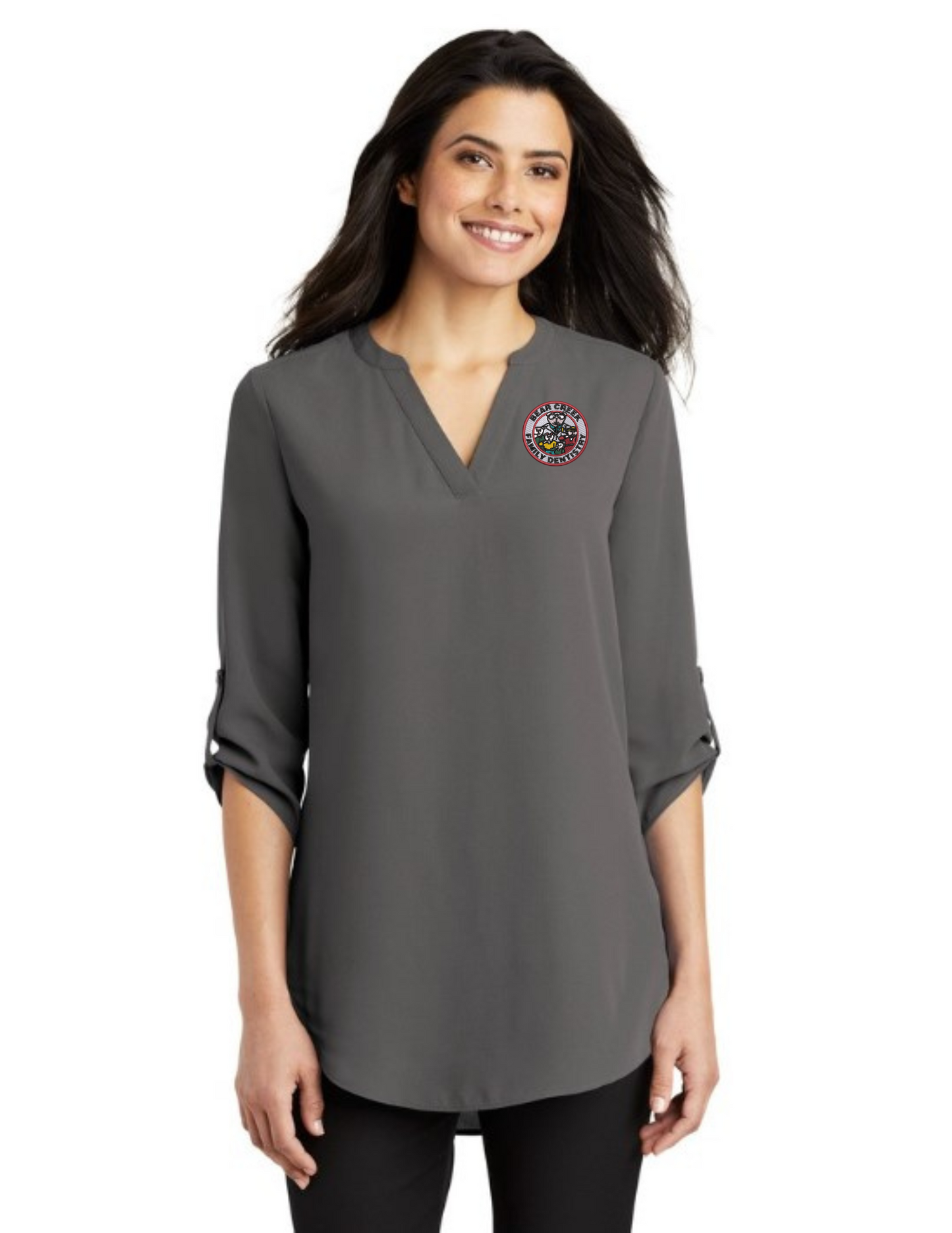 LW701 Port Authority Ladies 3/4-Sleeve Tunic Blouse