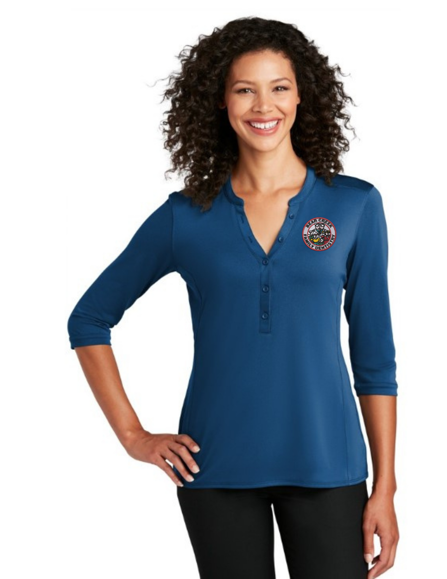 LK750 Port Authority ® Women's UV Choice Pique Henley