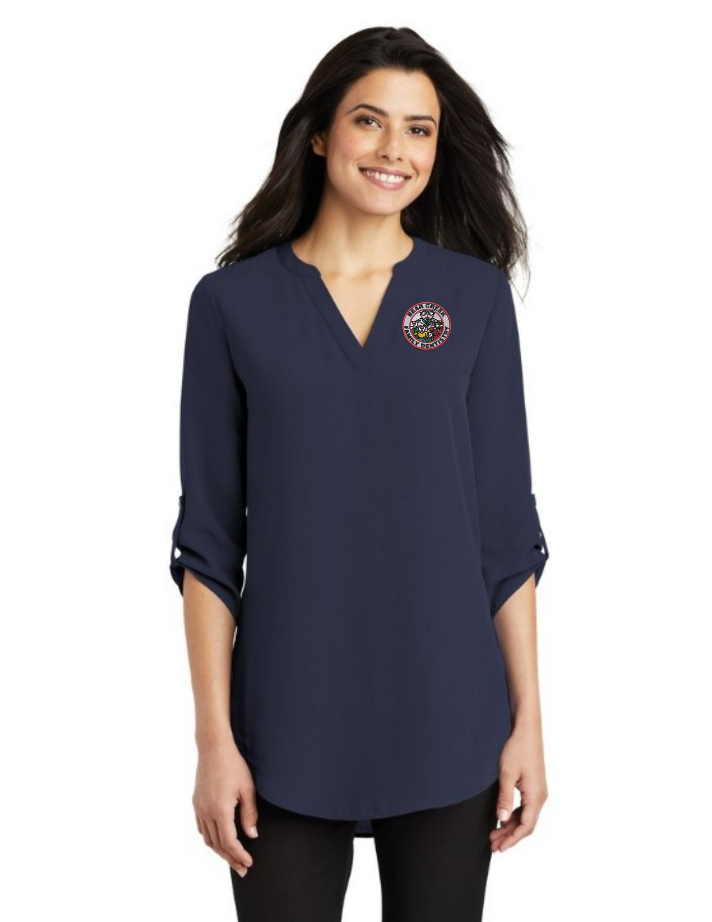 LW701 Port Authority Ladies 3/4-Sleeve Tunic Blouse