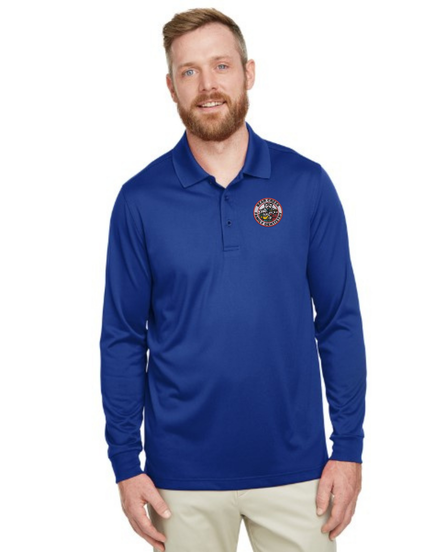 M348L Harriton Men's Advantage Snag Protection Plus IL Long Sleeve Polo