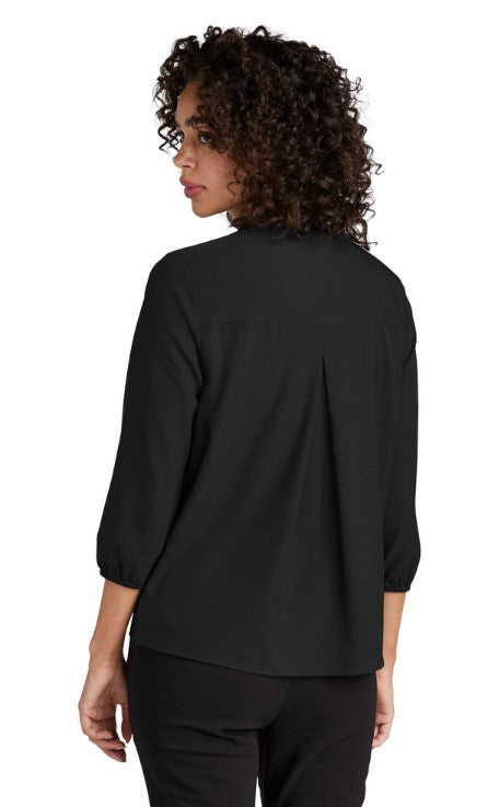 MM2011 Mercer+Mettle® Women's Stretch Crepe 3/4-Sleeve Blouse