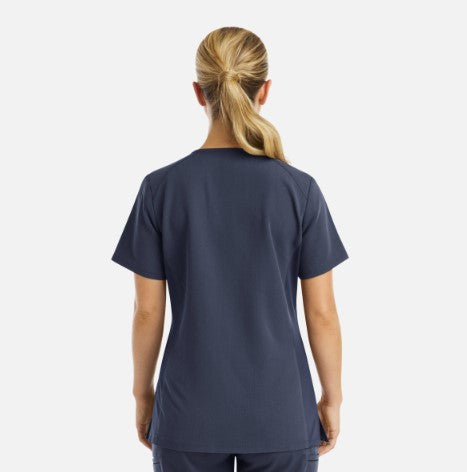 DAD Women's Matrix Pro Top 3902 (Dallas Academy of Dentistry- Heather Navy)