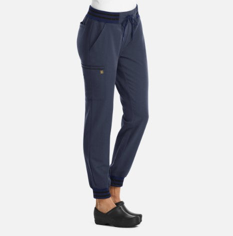 DAD Women's Heather Navy Matrix Pro Jogger Pants 6902 (Dallas Academy of Dentistry- Heather Navy)