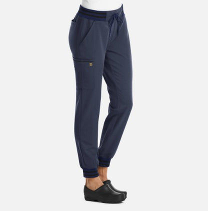 DAD Women's Heather Navy Matrix Pro Jogger Pants 6902 (Dallas Academy of Dentistry- Heather Navy)