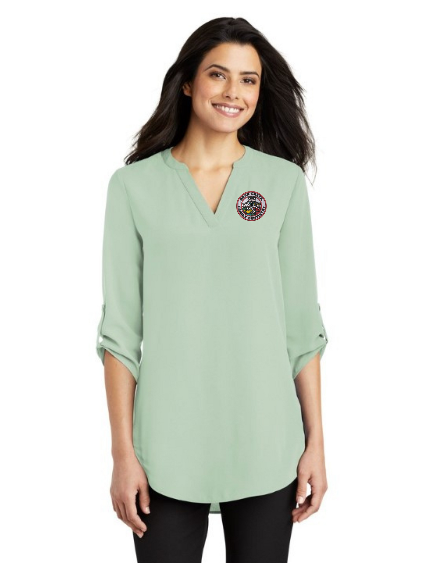 LW701 Port Authority Ladies 3/4-Sleeve Tunic Blouse