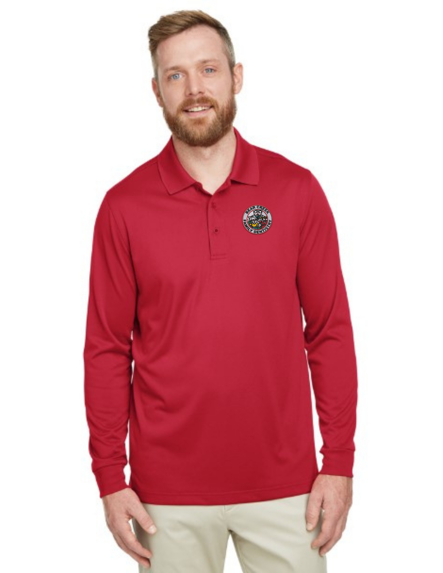 M348L Harriton Men's Advantage Snag Protection Plus IL Long Sleeve Polo