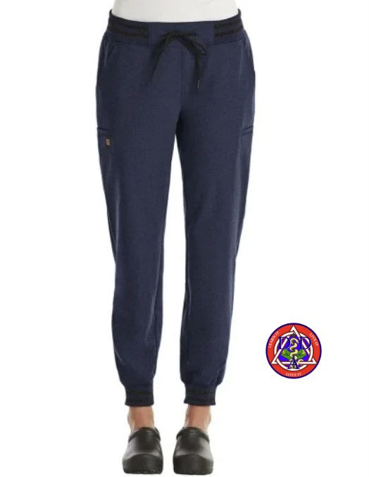 DAD Women's Heather Navy Matrix Pro Jogger Pants 6902 (Dallas Academy of Dentistry- Heather Navy)